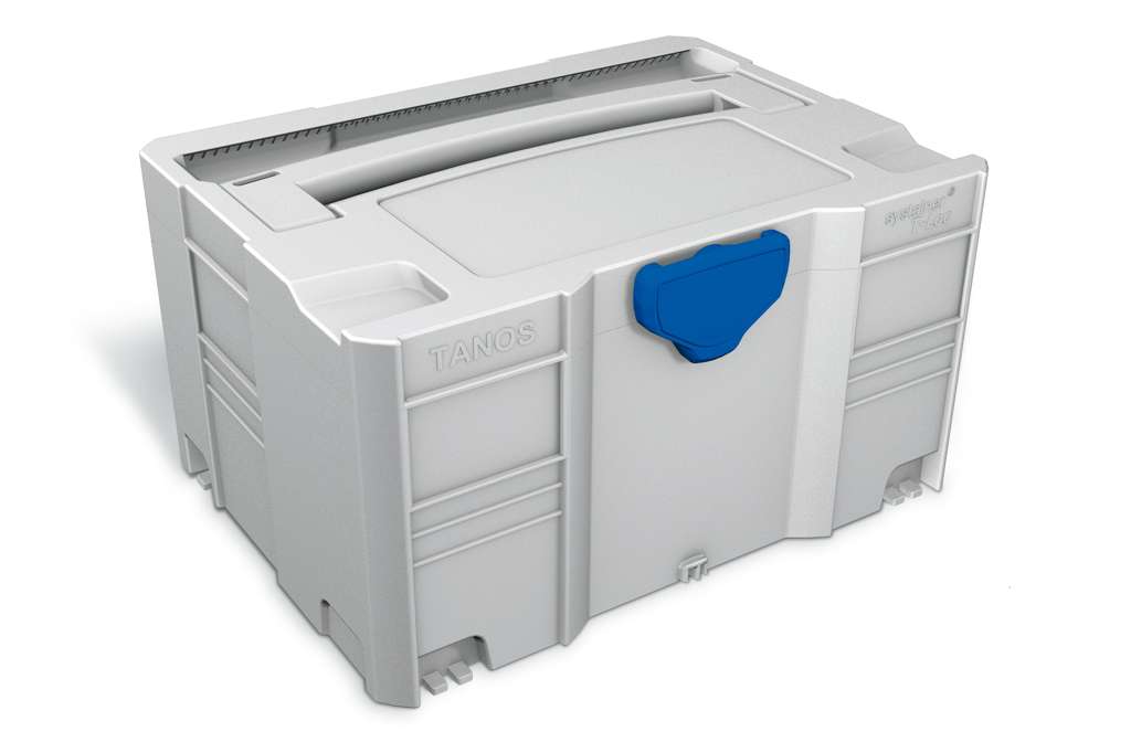 systainer T-Loc III, light grey, Light Grey with Signal Blue catches