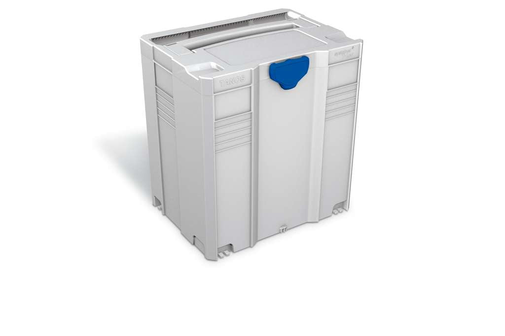 systainer T-Loc V, light grey, Light Grey with Signal Blue catches
