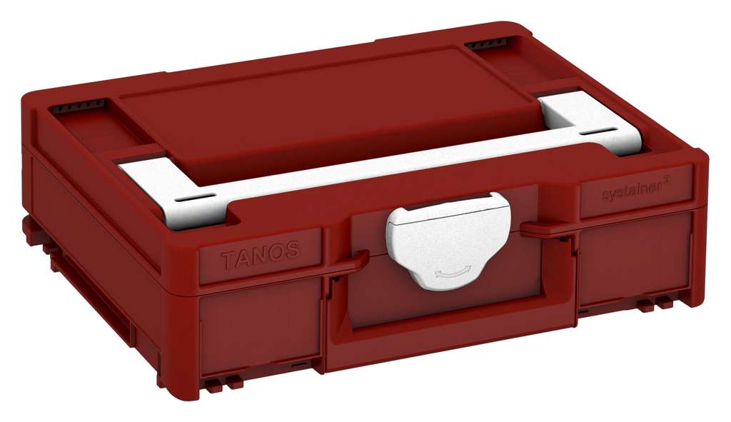 Systainer³ M 112, Carmine Red with White lid handle and White catches