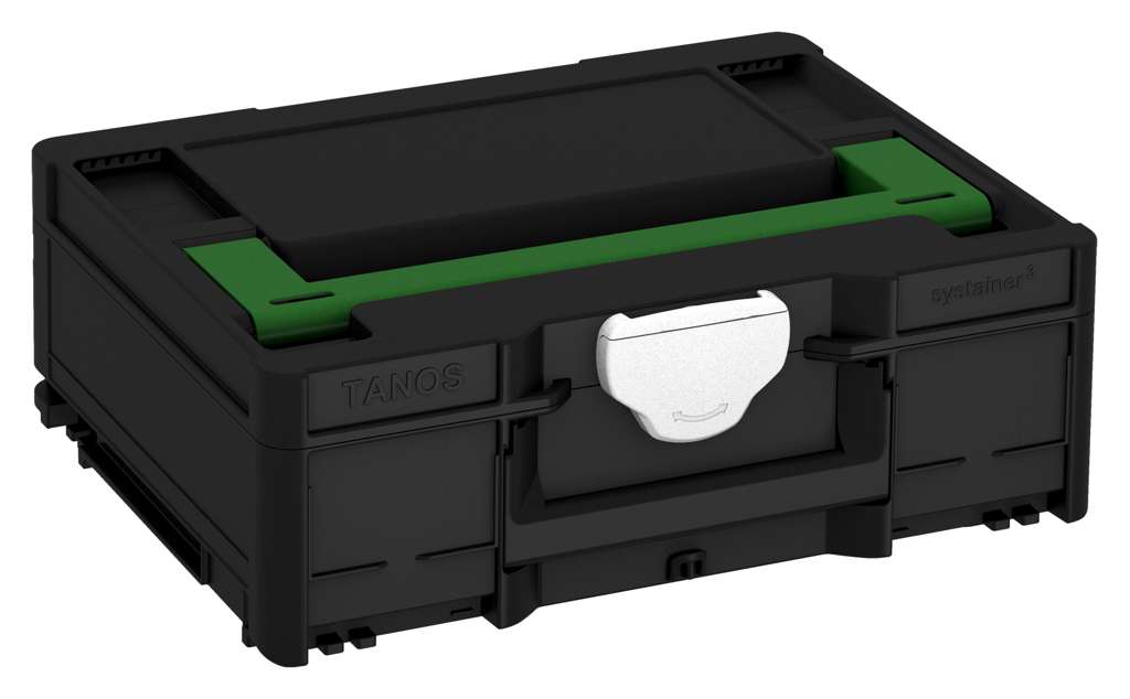 Systainer³ M 137, Black with Emerald Green lid handle and White catches