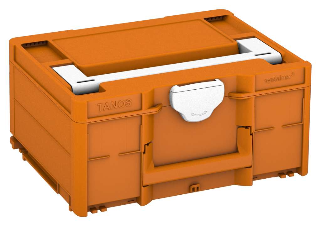 Systainer³ M 187, Deep Orange with White lid handle and White catches