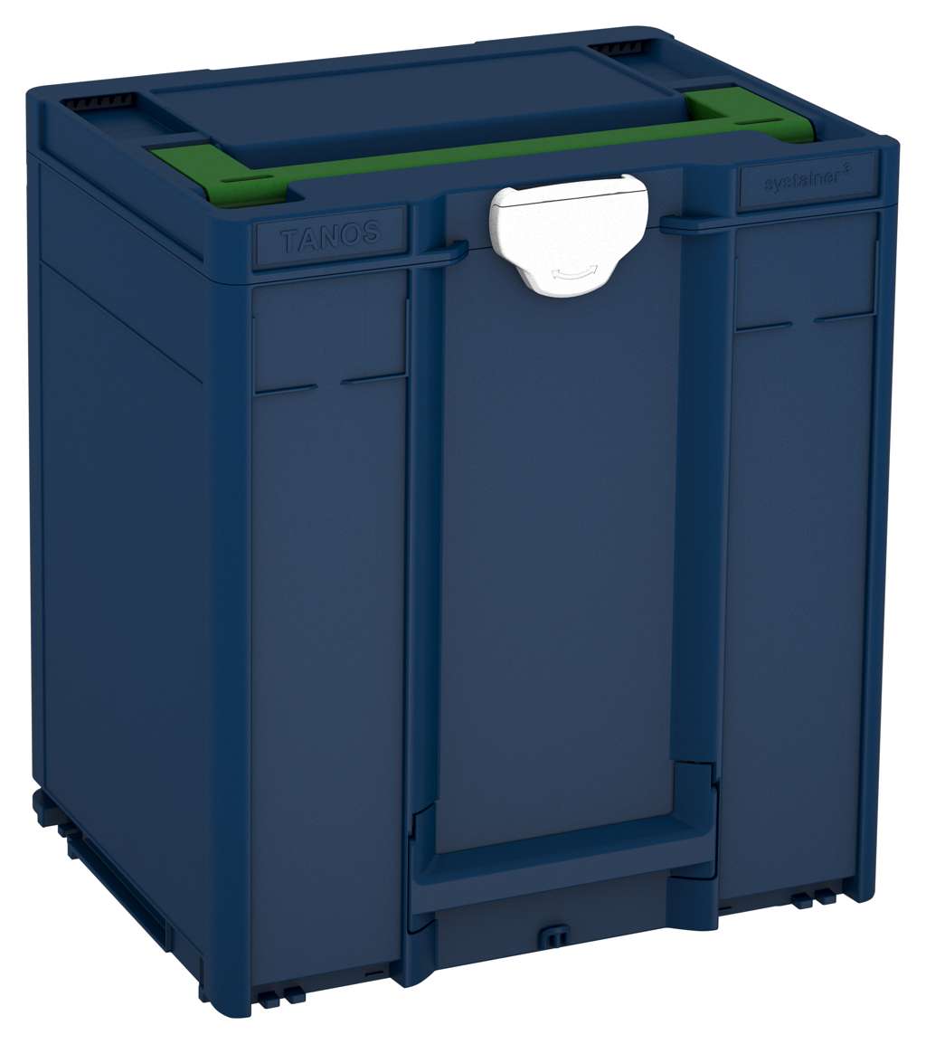 Systainer³ M 437, Sapphire Blue with Emerald Green lid handle and White catches