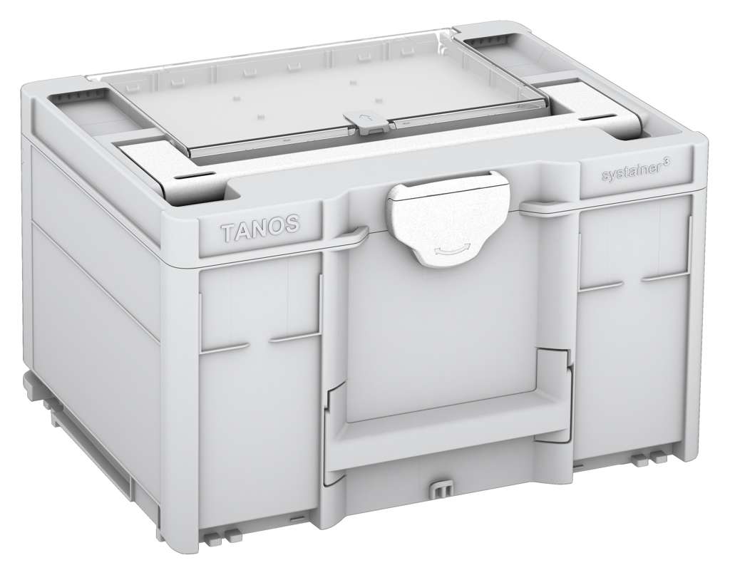 Systainer³ Lid Compartment M 237, Light Grey with White lid handle and White catches