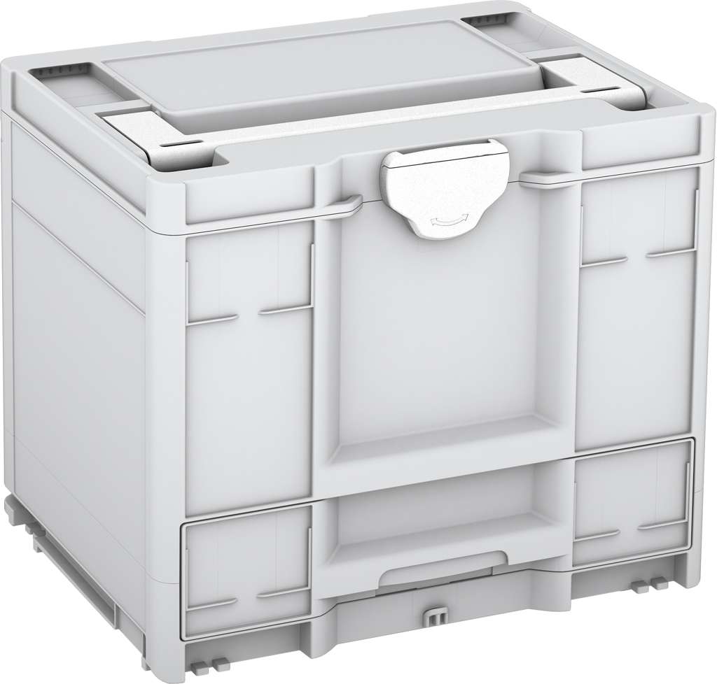 Systainer³ Combi M 337, Light Grey with White lid handle and White catches