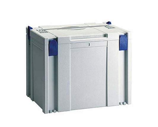 systainer IV Classic, Light Grey with Signal Blue catches