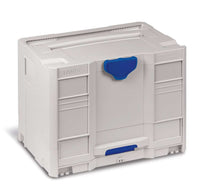 systainer T-Loc, SYS-Combi III, Light Grey with Signal Blue catches
