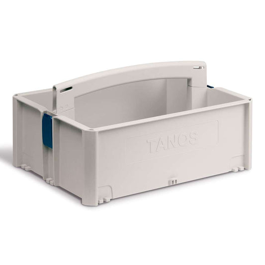 systainer Tool-Box 1, Light Grey with Signal Blue catches