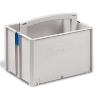 systainer Tool-Box 2, Light Grey with Signal Blue catches