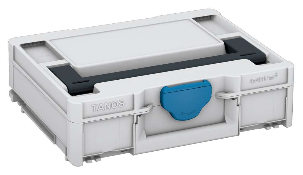 Systainer³ M 112, Light Grey with Anthracite lid handle and Sky Blue catches
