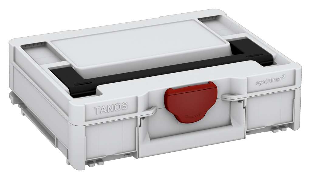 Systainer³ M 112, Light Grey with Black lid handle and Carmine Red catches