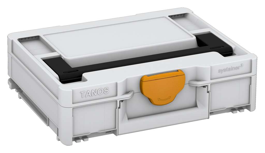 Systainer³ M 112, Light Grey with Black lid handle and Daffodil Yellow catches