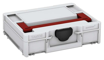 Systainer³ M 112, Light Grey with Carmine Red lid handle and Black catches