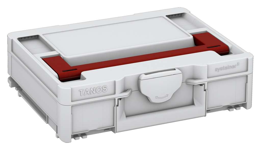 Systainer³ M 112, Light Grey with Carmine Red lid handle