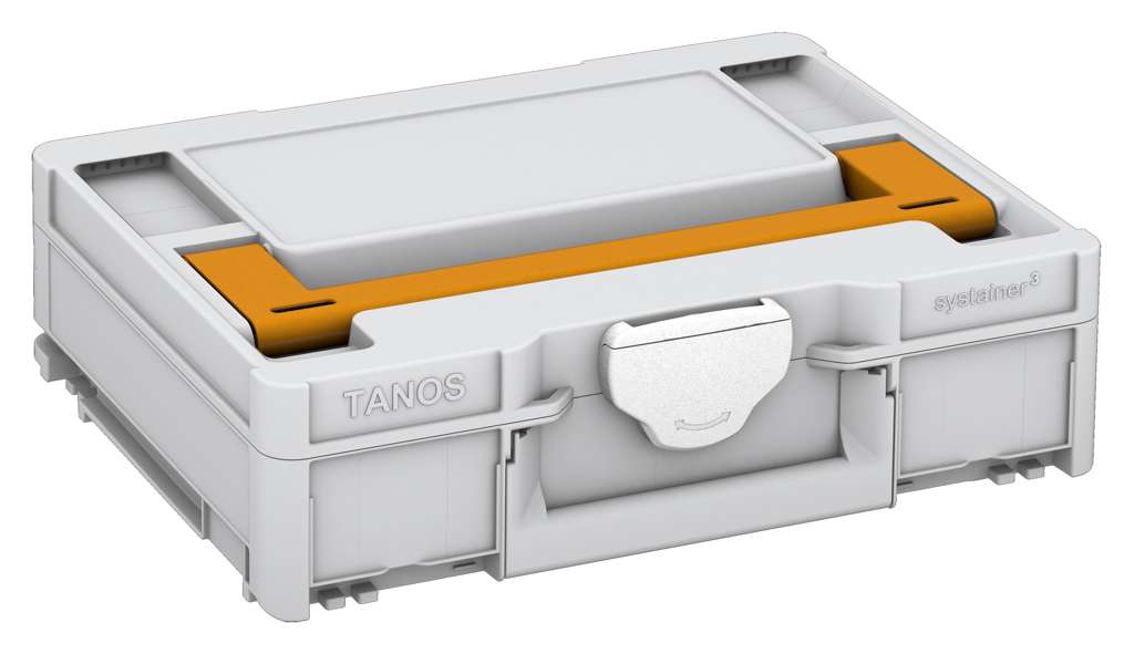 Systainer³ M 112, Light Grey with Daffodil Yellow lid handle and White catches