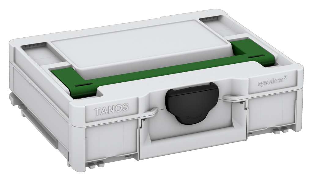 Systainer³ M 112, Light Grey with Emerald Green lid handle and Black catches