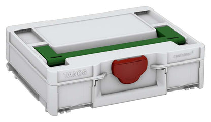 Systainer³ M 112, Light Grey with Emerald Green lid handle and Carmine Red catches