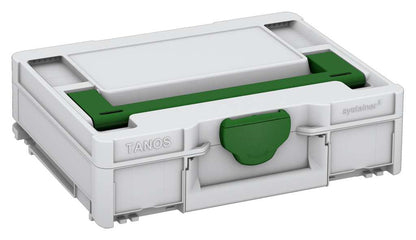 Systainer³ M 112, Light Grey with Emerald Green lid handle and Emerald Green catches