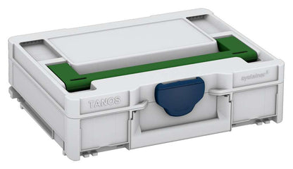 Systainer³ M 112, Light Grey with Emerald Green lid handle and Sapphire Blue catches
