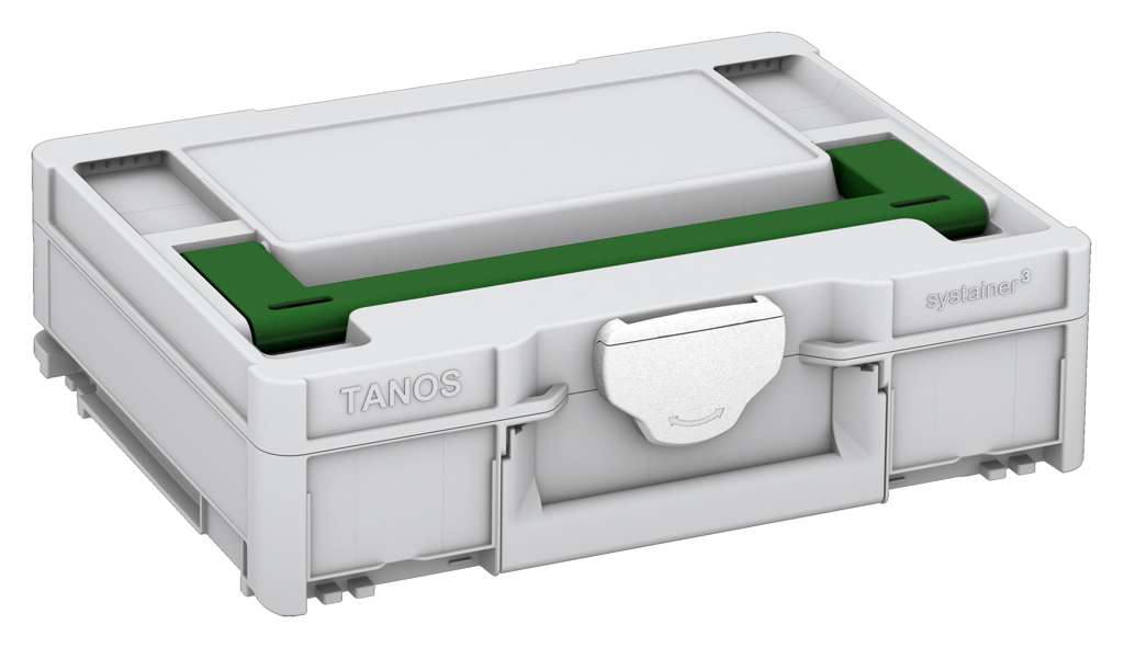 Systainer³ M 112, Light Grey with Emerald Green lid handle and White catches