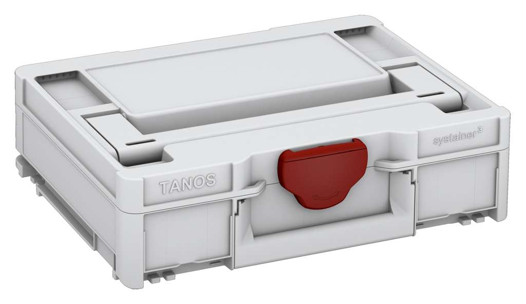 Systainer³ M 112, Light Grey with Carmine Red catches