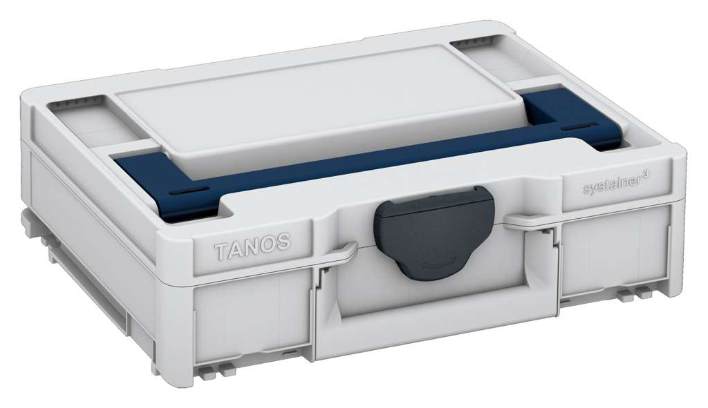 Systainer³ M 112, Light Grey with Sapphire Blue lid handle and Anthracite catches