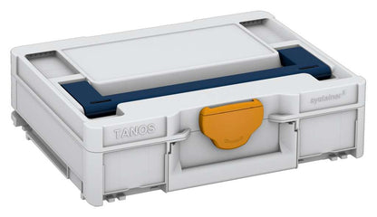 Systainer³ M 112, Light Grey with Sapphire Blue lid handle and Daffodil Yellow catches