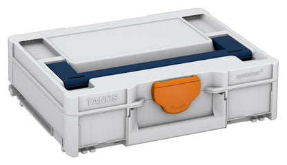 Systainer³ M 112, Light Grey with Sapphire Blue lid handle and Deep Orange catches