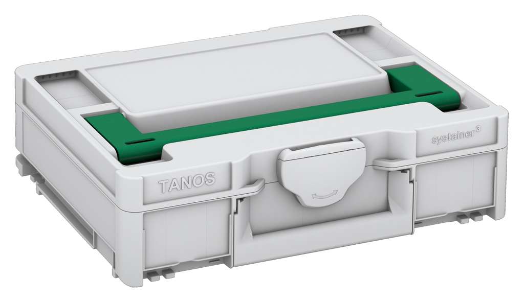 Systainer³ M 112, Light Grey with Signal Green lid handle