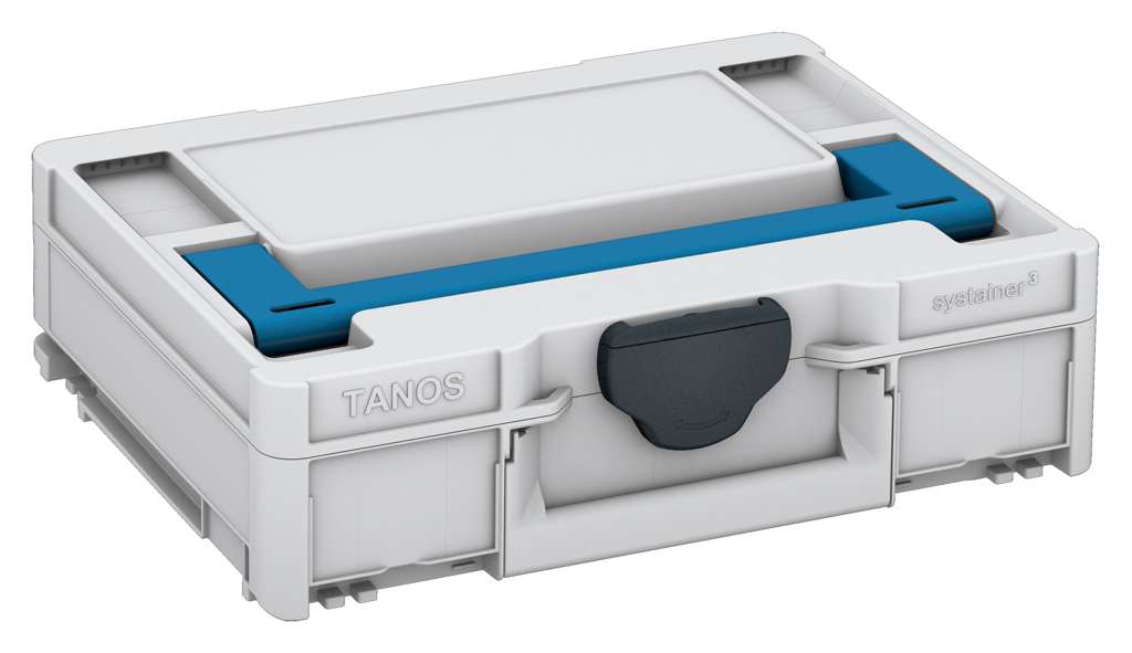 Systainer³ M 112, Light Grey with Sky Blue lid handle and Anthracite catches
