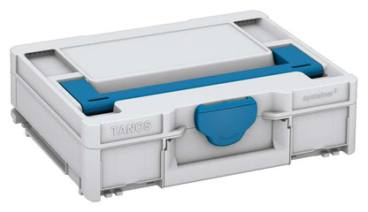 Systainer³ M 112, Light Grey with Sky Blue lid handle and Sky Blue catches