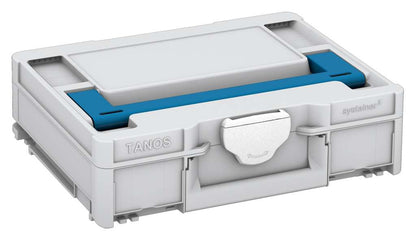 Systainer³ M 112, Light Grey with Sky Blue lid handle and White catches