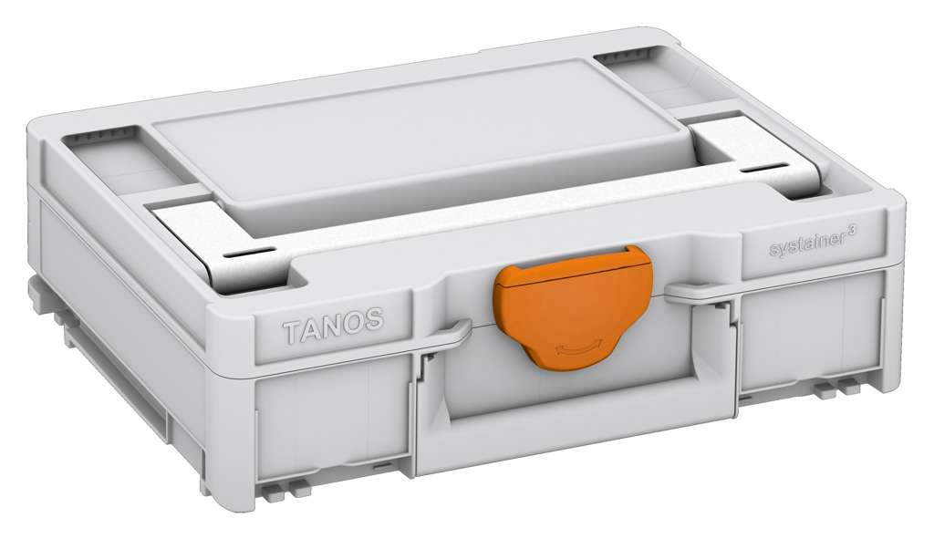Systainer³ M 112, Light Grey with White lid handle and Deep Orange catches