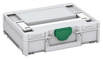 Systainer³ M 112, Light Grey with White lid handle and Signal Green catches