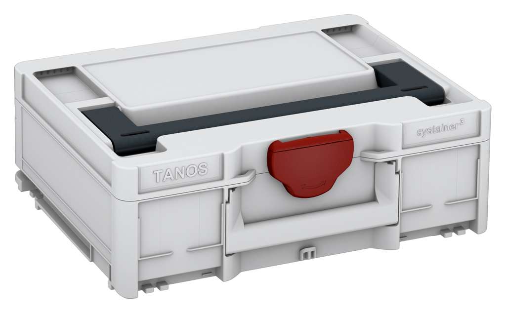 Systainer³ M 137, Light Grey with Anthracite lid handle and Carmine Red catches