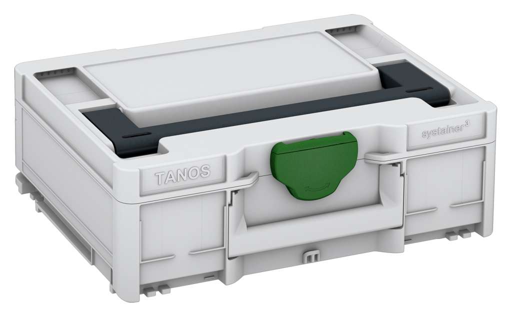 Systainer³ M 137, Light Grey with Anthracite lid handle and Emerald Green catches