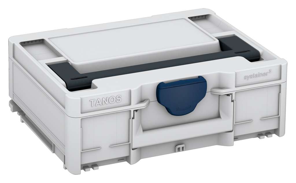 Systainer³ M 137, Light Grey with Anthracite lid handle and Sapphire Blue catches