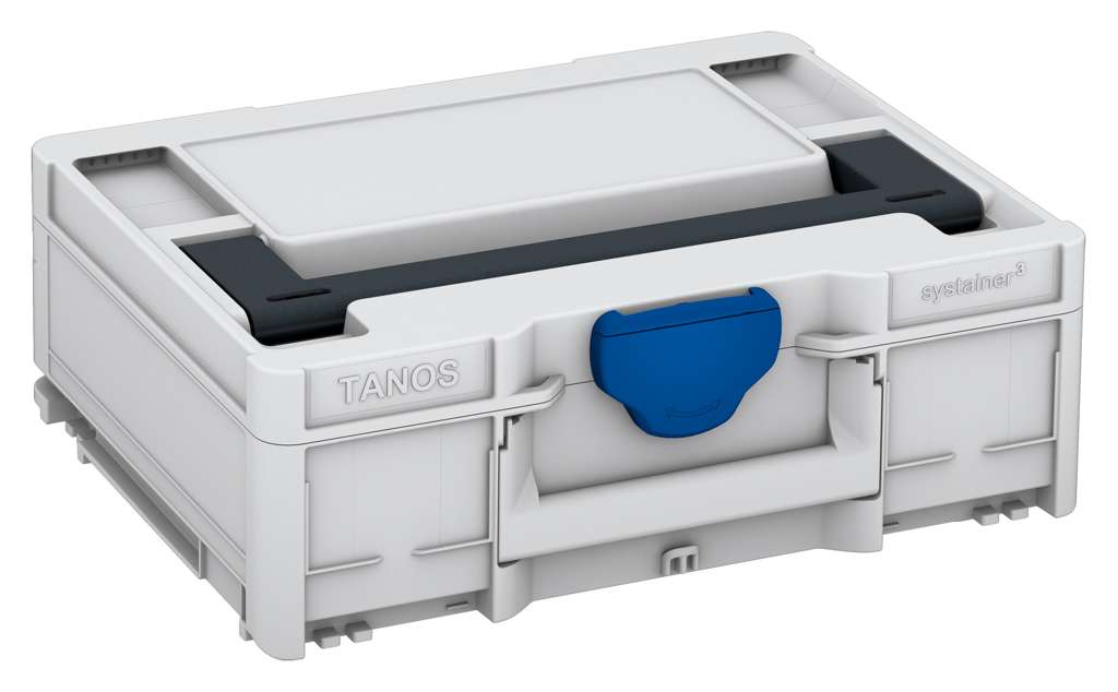 Systainer³ M 137, Light Grey with Anthracite lid handle and Signal Blue catches