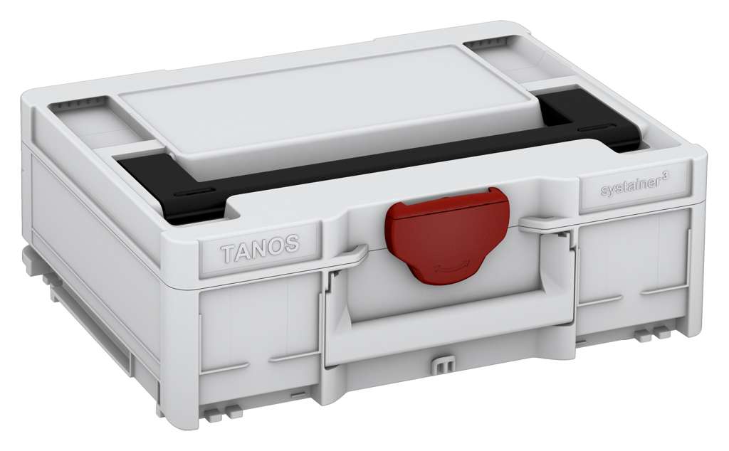 Systainer³ M 137, Light Grey with Black lid handle and Carmine Red catches