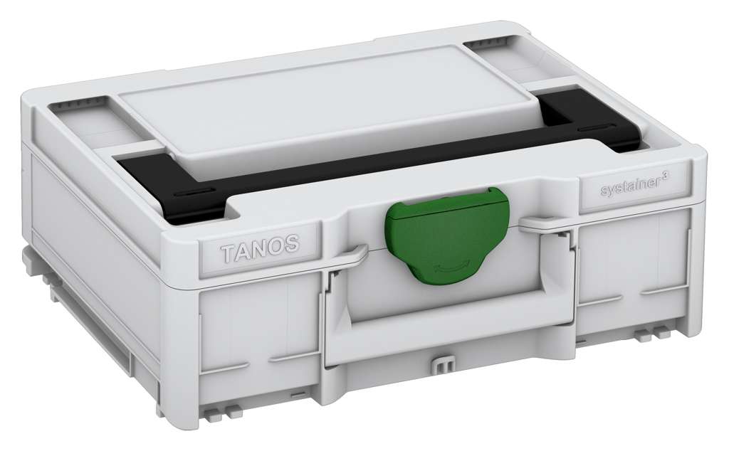 Systainer³ M 137, Light Grey with Black lid handle and Emerald Green catches