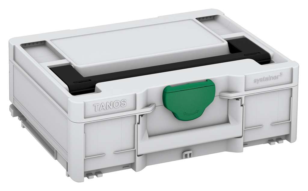 Systainer³ M 137, Light Grey with Black lid handle and Signal Green catches