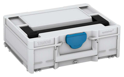 Systainer³ M 137, Light Grey with Black lid handle and Sky Blue catches