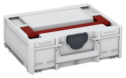 Systainer³ M 137, Light Grey with Carmine Red lid handle and Anthracite catches