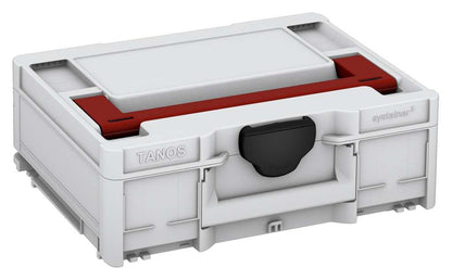Systainer³ M 137, Light Grey with Carmine Red lid handle and Black catches