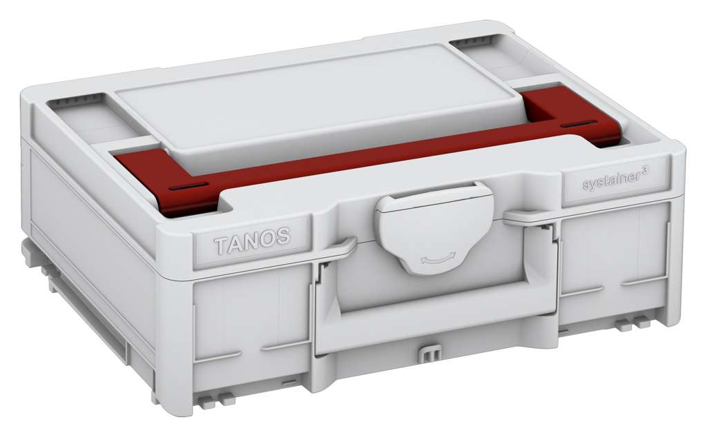 Systainer³ M 137, Light Grey with Carmine Red lid handle