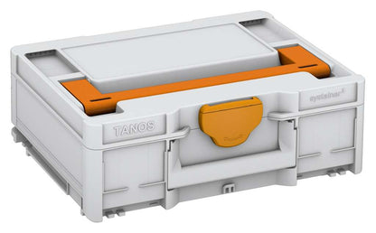 Systainer³ M 137, Light Grey with Deep Orange lid handle and Daffodil Yellow catches