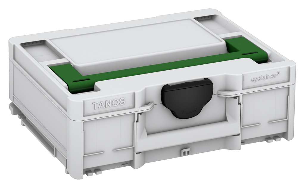 Systainer³ M 137, Light Grey with Emerald Green lid handle and Black catches