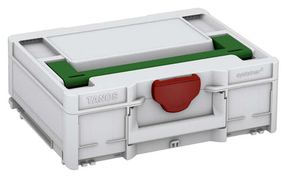 Systainer³ M 137, Light Grey with Emerald Green lid handle and Carmine Red catches
