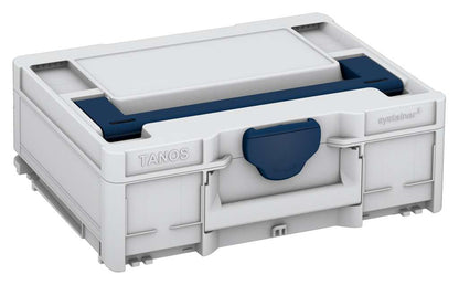 Systainer³ M 137, Light Grey with Sapphire Blue lid handle and Sapphire Blue catches