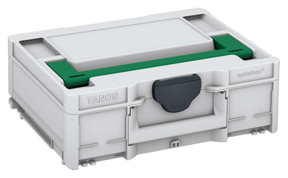 Systainer³ M 137, Light Grey with Signal Green lid handle and Anthracite catches
