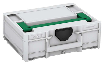 Systainer³ M 137, Light Grey with Signal Green lid handle and Black catches